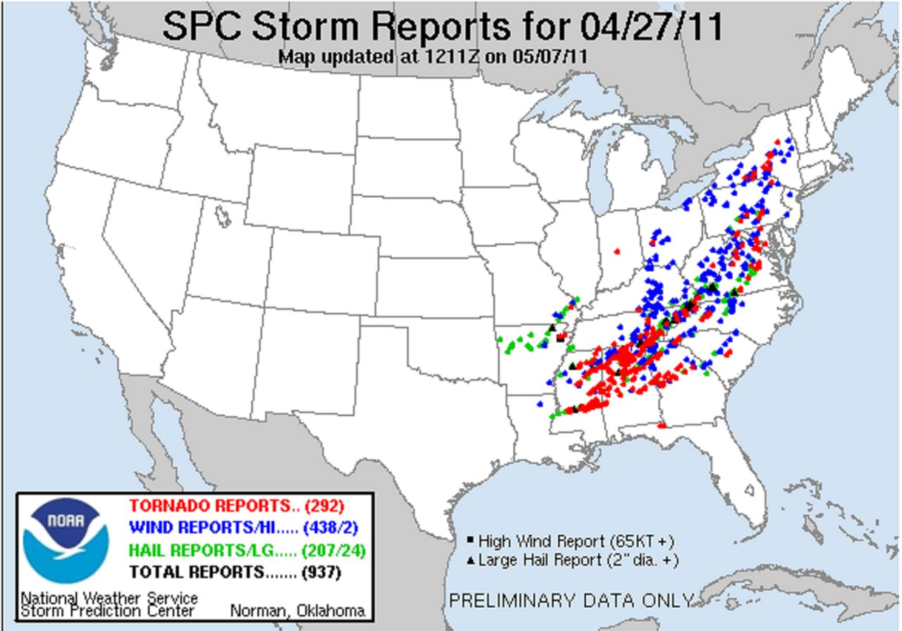 10year anniversary of the April 27 tornado outbreak